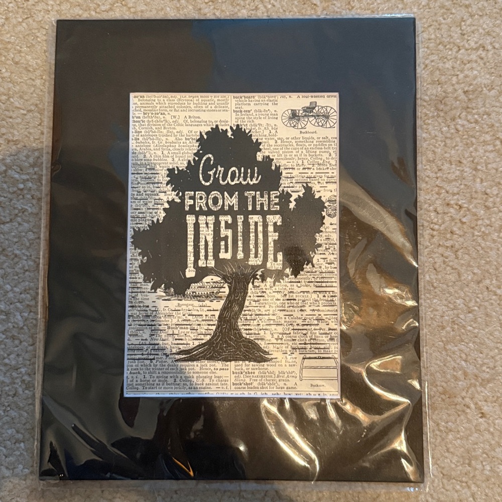 Black and White Inspirational Tree Wall Art